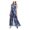 Navy, variant on womens Organza Wide Leg Jumpsuit, 10, Blue