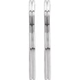 thumbnail image 2 of 14k White Gold Pair 20mm Polished Hoop Earrings Hoop Earring for Women - 2.5 Grams, 2 of 2