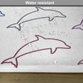 thumbnail image 6 of Ambesonne Abstract Art Place Mats Set of 4, Jumping Dolphins, Standard Size, Multicolor, 6 of 6