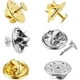 thumbnail image 2 of Zhuge Broches, corbatas, puños adornados con broches metálicos, 50, plata + oro, 2 of 5