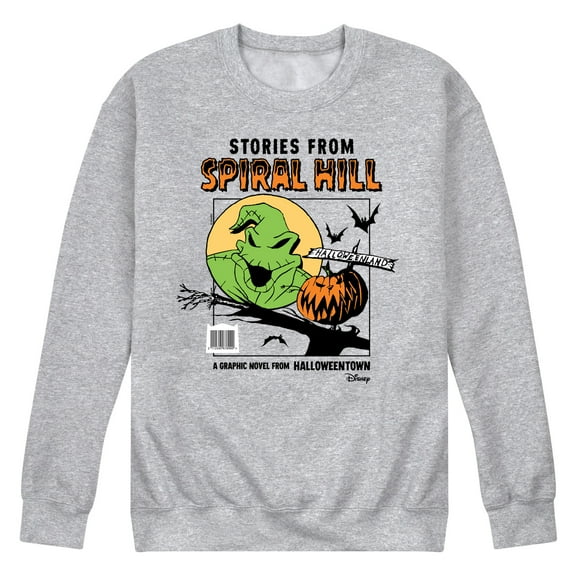 Nightmare Before Christmas - Spiral Hill Oogie Boogie Moon - Men's Crew Fleece Sweatshirt