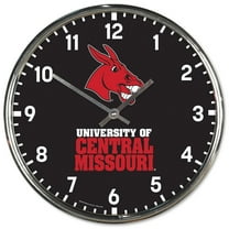 WinCraft Central Missouri Mules Chrome Wall Clock