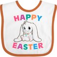 thumbnail image 3 of Inktastic Happy Easter Adorable Bunny Boys or Girls Baby Bib, 3 of 4