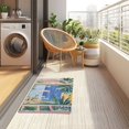 thumbnail image 4 of Yayeee Doormat for Inside 20"x32" Absorbent Low-Profile Washable Non-Slip Rubber Backed Entryway Rug, Seaside Leaves, 4 of 8