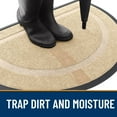 thumbnail image 5 of Buganda Half Round Door Mat, Heavy Duty Rubber Entrance Mat, Low Profile Dirt Trapper Doormat Outside, 36" x 24", beige, 5 of 7