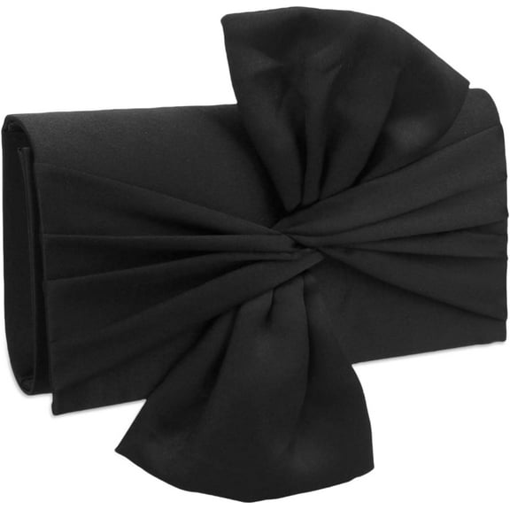Kwuty Bow Clutch Purses for Women Evening Bag Formal Vintage Satin Handbags for Bridal Wedding Party