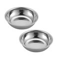 thumbnail image 4 of 2pcs Stainless Steel Sauce Dish Hot Pot Seasoning Dishes Food Dipping Bowl for Home Restaurant (Small Size), 4 of 6