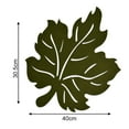 thumbnail image 6 of 8 Pcs Fall Maple Leaf Placemats Thanksgiving Harvest Maple Leaf Shaped Placemats Felt Non-Slip Heat Resistant Table Mats Coasters Tablecloth for Autumn Fall Home Dinner Decorations, 6 of 7