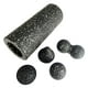 thumbnail image 2 of Juego de rodillos de espuma para ejercicios de fitness de cuerpo completo, pelota de yoga de alta densidad para fascitis. negro gris, 2 of 8