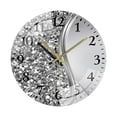 thumbnail image 1 of Reloj de Pared Artístico Moderno Redondo Silencioso Decorativo en Vidrio Templado con Diseño Creativo para Dormitorio Sala de Estar Cocina Oficina Estudio Adecuado para Regalo Estilo A, 1 of 8