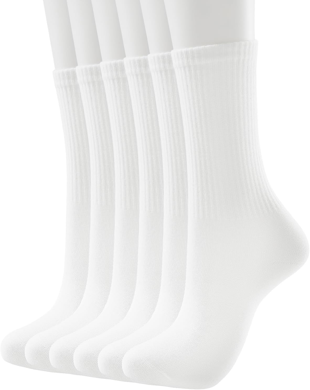 Lot 6 Ou 12 Paires Chaussettes Genou Hautes Coton Peigné - Homme Femme - Noir - Confort Extra Doux