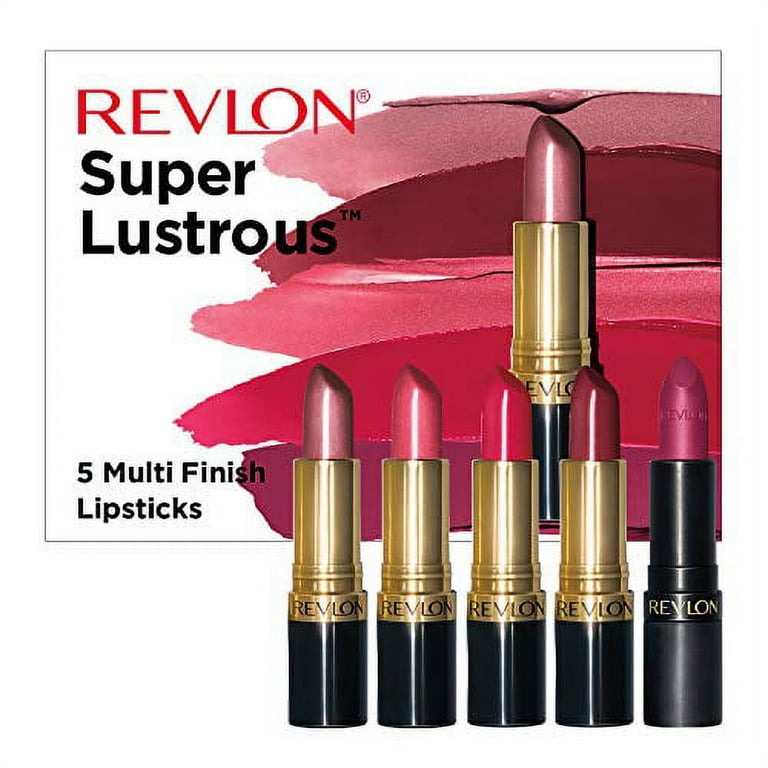 Lip Gloss Set by Revlon Super Lustrous 5 Piece Gift Set Non-Sticky High  Shine Cream & Pearl Finishes Pack of 5 Cream & Pearl 5 Pack