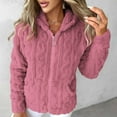 thumbnail image 2 of GigrtiJin Winter Fleece Hooded Jackets for Women Fuzzy Warm Casual Cardigan Coat Full Zip up Outerwear with Pockets, 2 of 9