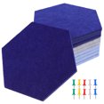 thumbnail image 3 of Troglfold pin board SEWACC Hexagon Felt Board 10pcs Cork Tiles with Push Pins - Home & Office Decor,7.87"X6.69"X0.35", 3 of 11