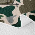 thumbnail image 5 of Catabedysis Vintage Camouflage Camper Bed Spread Queen,Wild Animal Deer Bear Queen Coverlet Set For Boys,Green Grey,3 Pieces, 5 of 7