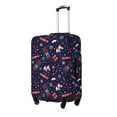 thumbnail image 2 of Salouo Winter Skiing Snowflakes Pattern Travel Dust-proof Suitcase Cover, Softside Suitcase Protector Luggage Cover Protector for 18-32inch ,Not Included Suitcase, 2 of 8