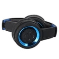 thumbnail image 3 of Kids Bluetooth Headphones Cat Ear with LED Light Up,Safe 85dB Volume Limit,Built-in Mic&Boom Mic for Calls,Kids Wireless&Wired Headphones for Tablet/Airplane/School/Online Learning(Blue), 3 of 4