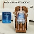 thumbnail image 4 of Real Relax 3D Massage Chair, Full Body Zero Gravity Recliner with SL Track, Yoga Stretching, Foot Rollers, Bluetooth, Heating, Brown, 4 of 13
