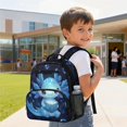 thumbnail image 3 of KUIFORTI Blue Axolotl Kids School Bag Boys Adjustable Straps with Breathable Laptop Compartment for Kindergarten Daily Use Travel Friendly Cute Design, 3 of 7