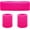 neon pink, variant on 80s Neon Sweatbands Set 80s 90s Outfits for Women Wristband and Headband Neon Band 80 s Accessories for Women Sweatband for Glow Party Supplies Halloween Costume