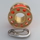 thumbnail image 4 of Carrete de dedo compacto para buceo, tecnología, cuevas y buceo con línea de 10 m Oro, 4 of 9