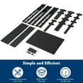 thumbnail image 5 of KingSo Queen Bed Frame with Headboard No Box Spring Needed Black 14 Inch Metal Platform Bed Frame with Storage Heavy Duty Steel Slat Bed Frame Queen Size, 5 of 9
