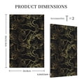 thumbnail image 3 of Balery Gold Gloss Outline Floral for Duplex Wall Plates Kit, Electrical Outlet Covers, Standard Size 1-Gang 5.0" x3.0", Electric Receptacle Plug Covers-Style V, 3 of 6