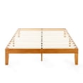 thumbnail image 5 of Crown Comfort 12" Classic Solid Wood Platform Bed Frame Natural Pine Queen Wood Finish, 5 of 5