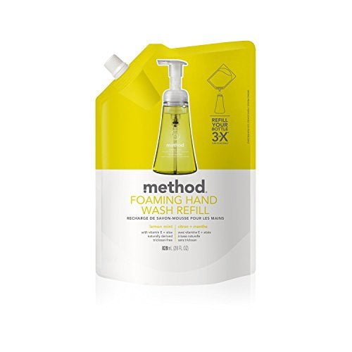 Method Foaming Hand Wash Refill Lemon Mint 28 Fluid Ounce 2 Pack Walmart Com Walmart Com