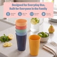 thumbnail image 3 of MASTERCOOK 27 oz Plastic Drinking Cups Set of 6 Unbreakable Stackable Bright, 3 of 8