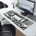 thumbnail image 2 of Black Marble Fluid Design - High-Performance, Non-Slip XL Mousepad for Office, Gaming, Home Use, 2 of 7