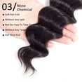 thumbnail image 5 of Ustar Brazilian Virgin Hair Loose Wave Bundles Loose Deep Wave Bundles Human Hair Bundles Weave Hair Human Bundles Natural Black Color 18 Inch, 5 of 5