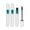 B, variant on Giftesty 2 In 1 4D Silk Fiber & 5X Longer Effect Natural Lengthening Volumizing No Clumping Lash Mascara,8g/1pcs