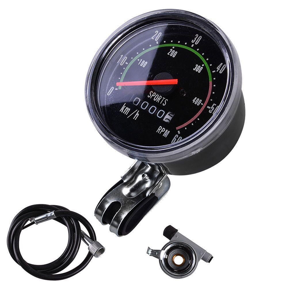 Details about   1x Waterproof Bicycle Bike Speedometer Analog Mechanical Odometer With Hardware 