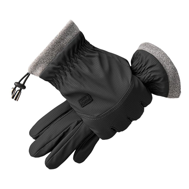 Fleece Cold-proof Gloves Windproof Touch Screen 5Fingers Cycling Cotton Glo