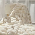 thumbnail image 7 of Blanket,Bubble Blanket All Season Nap Sofa Leisure Conditioner Cover Blanket Plush Sofa Blanket Living Room Sleeping Blanket, 7 of 7