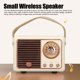 thumbnail image 5 of Mini Altavoz Inalámbrico Retro, Altavoz Retro Tecnología 5.0 Cuero Y ABS Para Dormitorio, 5 of 7