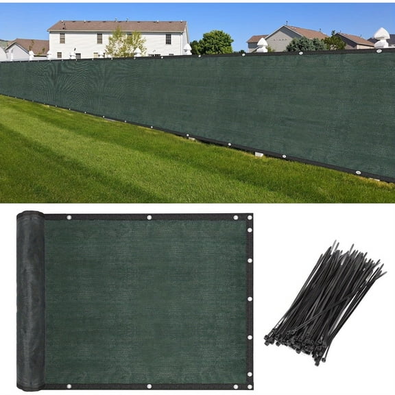 Green Construction Fence Barrier – Heavy-Duty Outdoor Fabric Screen for Site Privacy, Event Division, and Temporary Enclosures