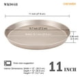 thumbnail image 4 of CHEFMADE Pizza Pan, 10-inch Non-Stick Pancake Bakeware for Oven Baking, Dishwasher Safe (Champagne Gold), 4 of 7
