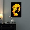 thumbnail image 2 of Artistic Portrait of Marylin Monroe in Yellow Color Pop Art - Canvas Art Wall Decor - 32" x 48", 2 of 3