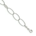 thumbnail image 1 of 925 Sterling Silver Oval Link Chain Bracelet, 1 of 6