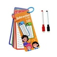 thumbnail image 1 of Milaget 0-12 Table Math Cards Rounded Edges Reusable 3.1x7inch with 2 Dry Erase Pens Subtraction, 1 of 9