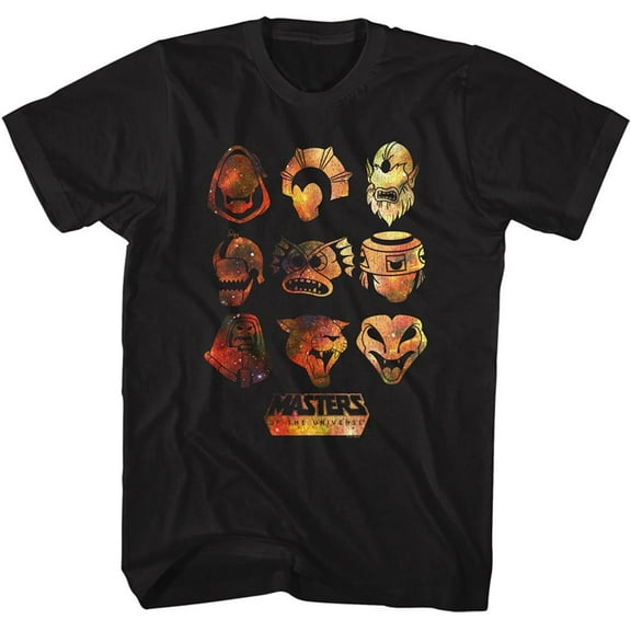 Masters of the Universe Galaxy Villains Black Adult T-Shirt
