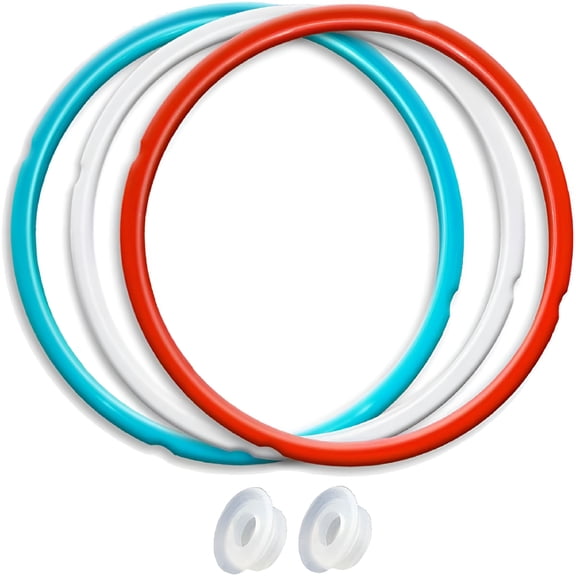ACDANC Silicone Sealing Ring 3-Pack for 5Qt,6Qt Pressure Cookers-Dishwasher Safe Food-Grade Replacement Gasket Compatible with Pressure Cookers