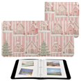 thumbnail image 7 of FORMRS 3 Ring Photo Album 4"x6" Self Adhesive Large Capacity PU Leather Cover, Light Green Christmas Houses, 7 of 7