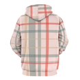 thumbnail image 3 of Plaid Pattern Pink Gray Red 3D Print Hoodie Men Women Autumn Thin Pullover Sweatshirt Vintage Streetwear Tops, 3 of 6