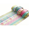 thumbnail image 1 of CHUANK 5m/Roll 6 Rolls Washi Tape Set Candy Color Decorative Tapes For Diy Craft Wrapping Scrapbook, 1 of 6
