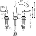 thumbnail image 5 of Hansgrohe Swing C Widespread Faucet with Pop-Up Drain, 1.2 GPM in Chrome, 5 of 5