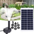 thumbnail image 1 of Bomba de agua con panel solar de 20 W, 120 l/h, USB, 5 V, kits de bomba de panel solar para pecera DIY, 1 of 9