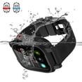 thumbnail image 4 of Waterproof Apple Watch Case Series3, 4 & 5 , ShellBox IP68 Certified Shockproof Impact Resistant Apple iWatch Full Body Protective Case with Built-in Screen Protector(Black), 4 of 8